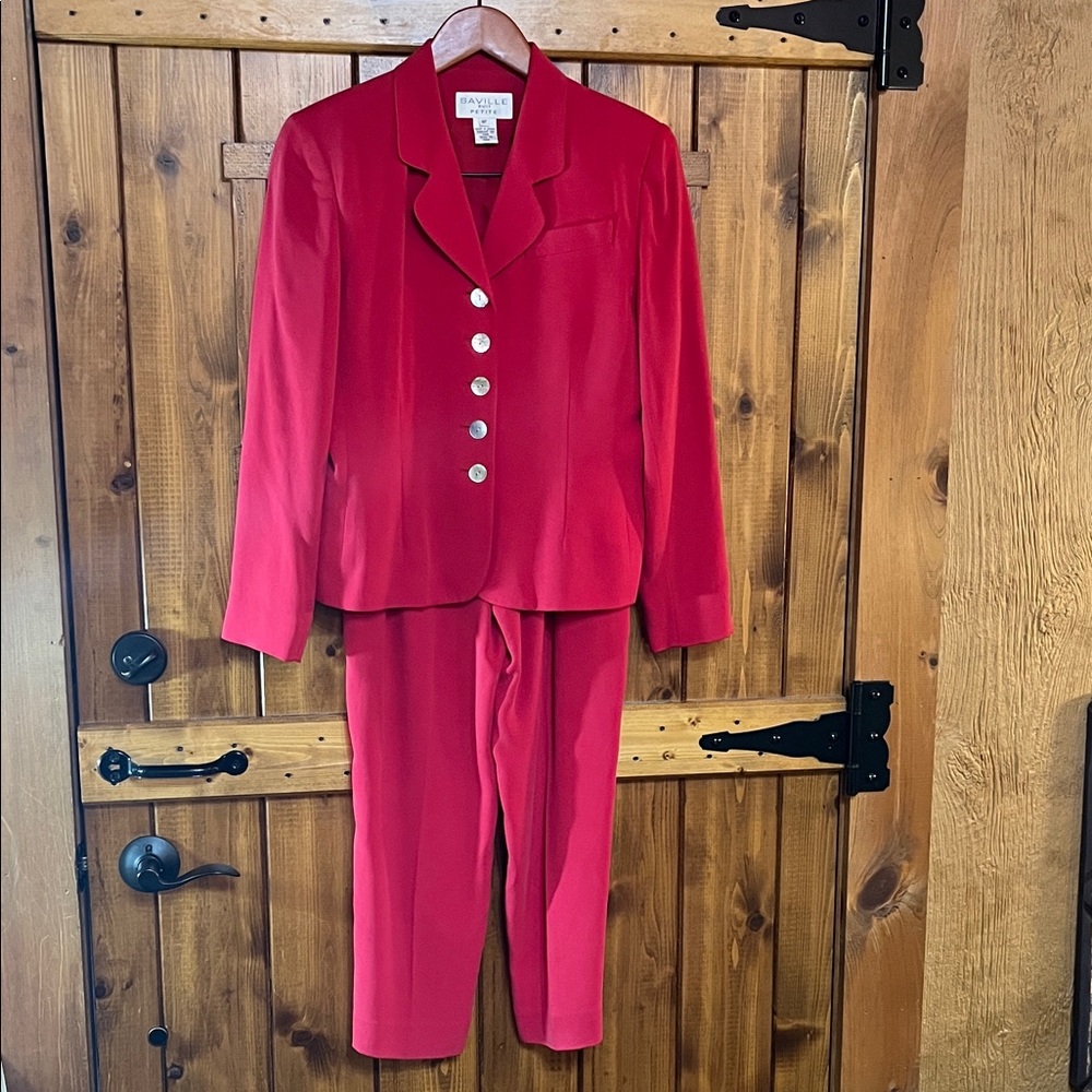 Saville Suit Petite pink size 8 petite Women's Pantsuit